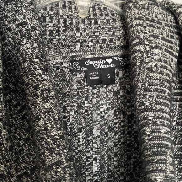 Sequin Hearts turtleneck knit sweater dress small - Picture 5 of 6